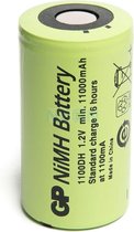 Batterie Ni-MH rechargeable GP GP1100DH 11000mAh D/HR20