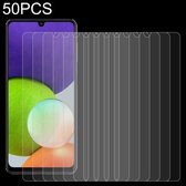 Voor Samsung Galaxy A22 4G 50 PCS 0.26mm 9H 2.5D Gehard Glas Film: