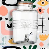 Drank/limonade dispenser 6 liter, vintage