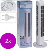 Homestyle Ventilator Toren Model - Ventilator - 2 x 80 cm Wit