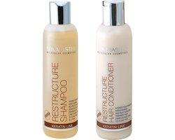 Spa Master Keratine Set – Keratine Shampoo en Conditioner voor Droog en Beschadigd Haar – Kerathermie Set – 2 x 200 ml