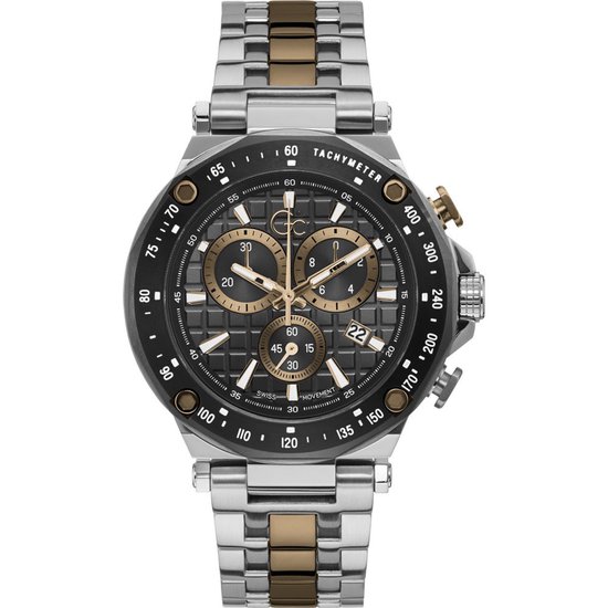 GC Y81002G5MF horloge heren staal chrono bol