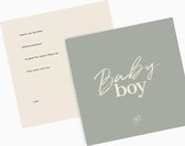 Babyshower kaarten - Boy - invulkaarten - Minne & Mine