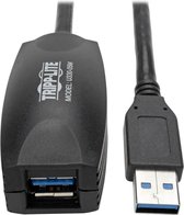 Tripp Lite USB 3.0, A/A, 16-ft 4.88m USB A USB A Zwart