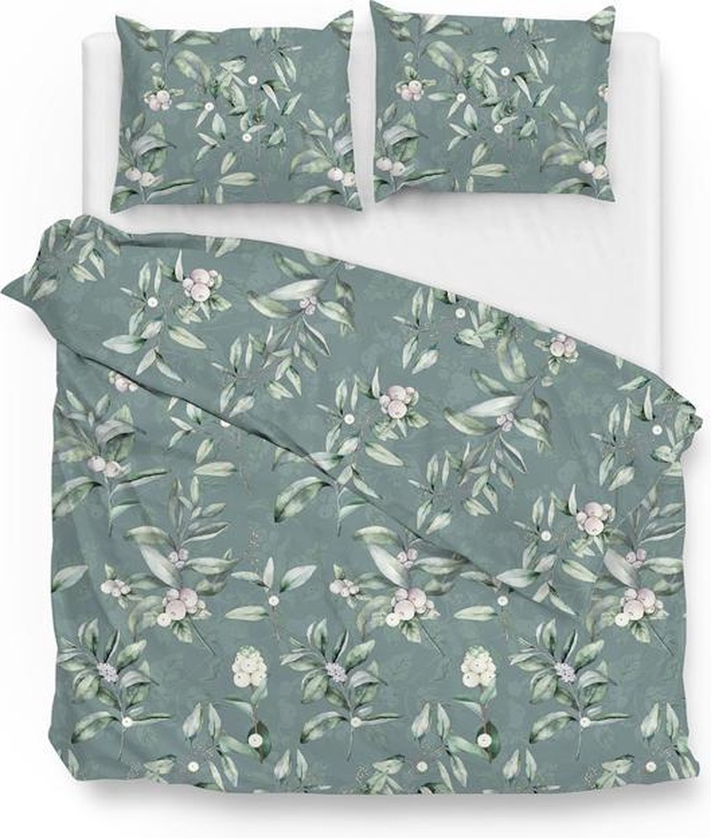 Zo! Home ZoHome Ivar Dekbedovertrek - Litsjumeaux - 240x200/220 cm - Green