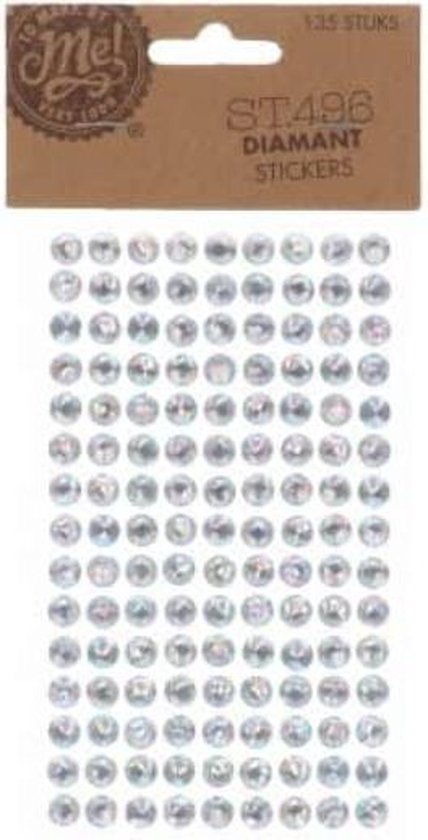 Diamant stickers 135stuks - Maak de mooiste knutselwerken met deze stickers.