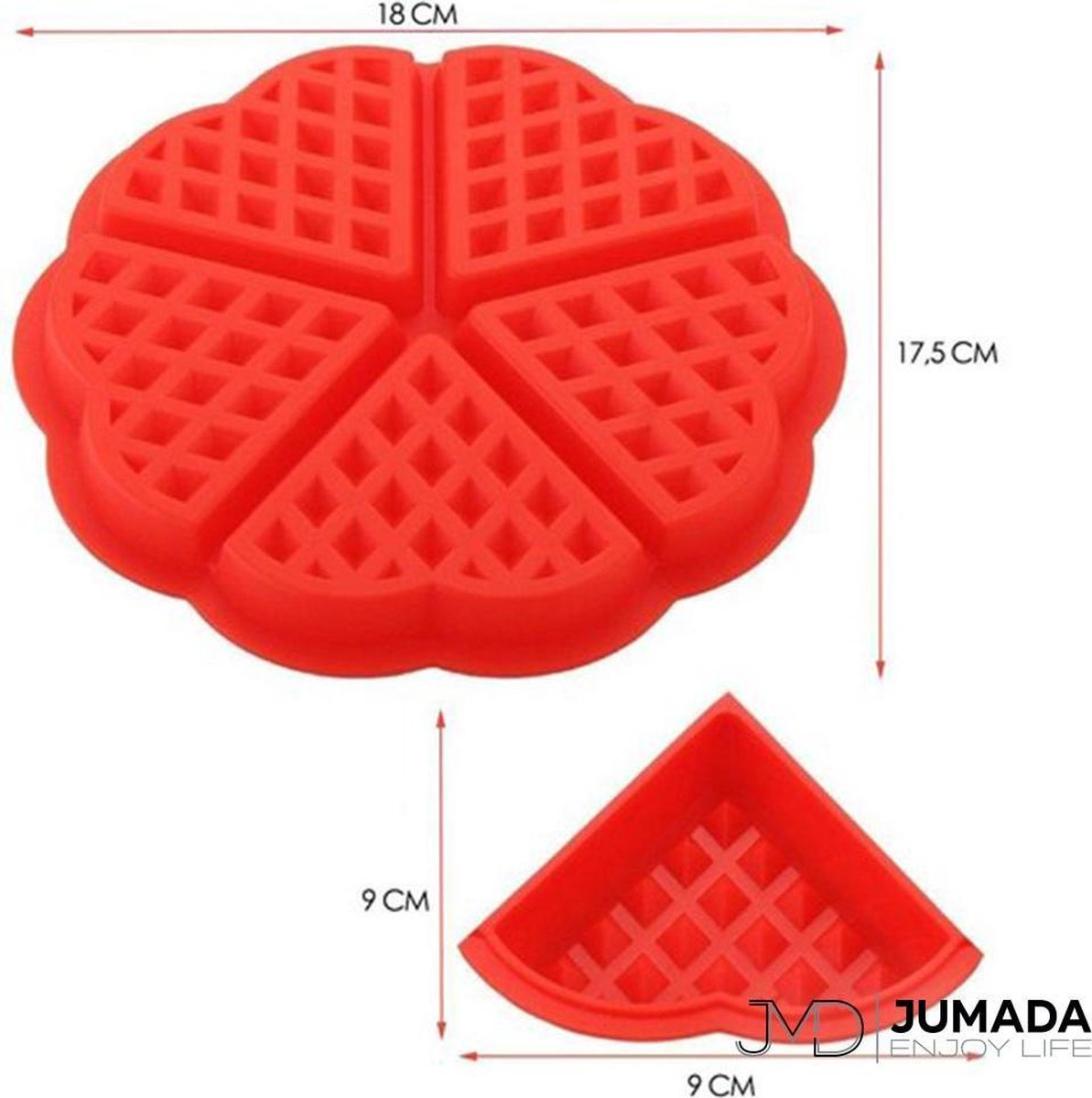 2 stks Hittebestendigheid Siliconen Wafel Mallen, Vierkante