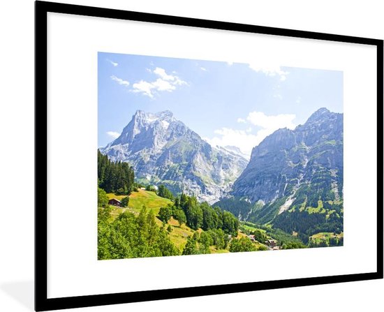 Cadre photo avec affiche - Panorama sur le mont Junfrau près de Eiger en  Suisse -... | bol.com