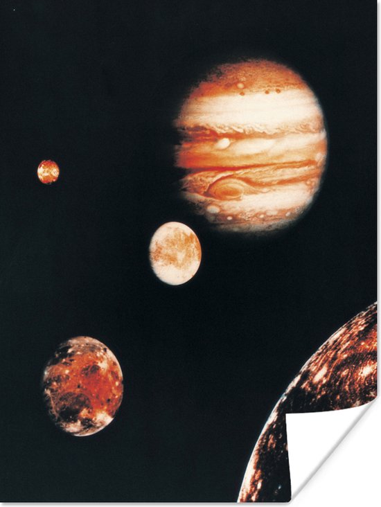 Poster La planète Jupiter dans la galaxie 30x40 cm - petit - Tirage photo sur Poster (décoration murale salon / chambre)