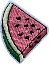 Watermeloen pastel strijk embleem - patch - patches - stof & strijk applicatie
