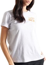 Superdry T-shirt - Vrouwen - Wit/Geel