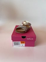 Kipling - Meisjes - Kinderschoenen - Sandalen - Leder - Zilver- Glitters - Maat 21