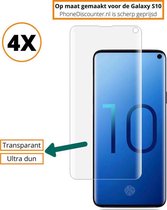 Fooniq UV Screenprotector Transparant 4x - Geschikt Voor Samsung Galaxy S10