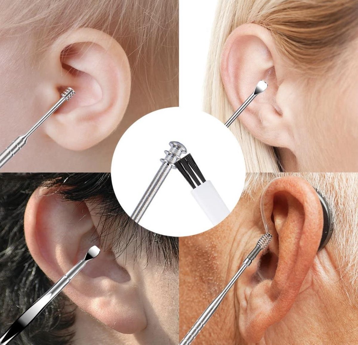 BOTC Ear Cleaner Earwax Remover - Nettoyant pour les oreilles - Avec caméra  - Via