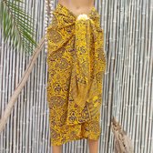Balyy Pareo met Gesp Enjoy Your Live / PAREO - SARONG - OMSLAGDOEK -  115x175 cm - RAYON