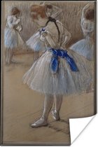 Dancer - Peinture par Edgar Degas Poster 120x180 cm - Tirage photo sur Poster (décoration murale salon / chambre) XXL / Groot format!