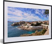 Fotolijst incl. Poster - Zee - Marseille - Frankrijk - 60x40 cm - Posterlijst