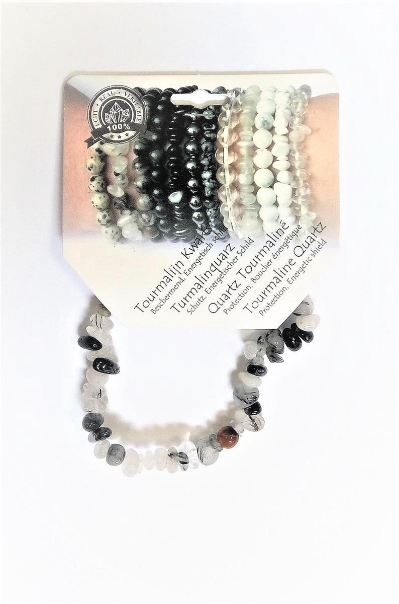 steengoed split armband tourmalijn kwarts