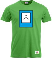 Campingtrend Heren T-Shirt | Campingbord | Groen | Maat L