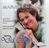 Da Capo - Marjolein de Wit dwarsfluit / Martin Zonnenberg piano - Wim Magré orgel en piano / CD Instrumentaal - Fluit - Klassiek - Religieus - Geestelijke liederen / Gavotte - Tambourin - God