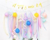 Rolling Ballon Set/Verjaardagsfeestje Decoratie voor Kinderen/Thema Ballon Set/Baby's Eerste Jaar Decoratie Kleur1