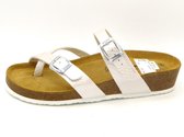 Lily Fashion Dames Slipper 0468.CR Ivoor Glans - Maat 40