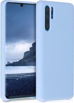 kwmobile telefoonhoesje voor Huawei P30 Pro - Hoesje met siliconen coating - Smartphone case in mat lichtblauw