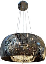 Mbc-Light - Perla Hanglamp - 50cm smoke glas - met cristal