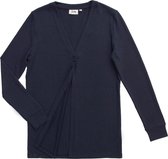 Dames vest Marine met knoop | Maat 3XL