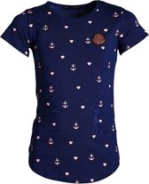Meisjes shirt ankers marine km | Maat 104/ 4Y