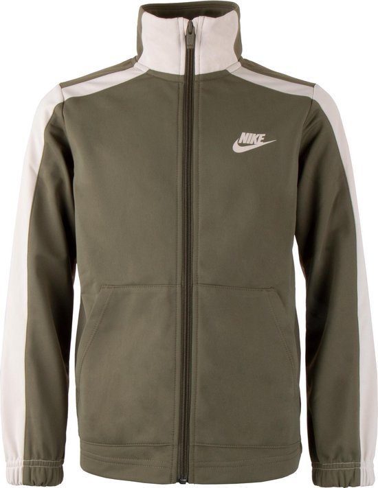 Nike Nike Sportswear Trainingspak - Maat 164 - Unisex - olijfgroen - beige  | bol.com