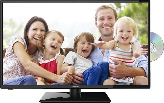 Lenco DVL-3242BK - Televisie HD LED met DVB T2 en ingebouwde DVD-speler -  32 inch - Wit | bol.com