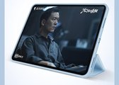HB Hoes Geschikt voor Apple iPad Pro 12.9 inch (2018 - 2020 - 2021 & 2022) Hoes Licht Blauw - Tri Fold Tablet Case - Smart Cover