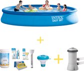 Zwembad - Easy Set - 457 x 84 cm - Inclusief WAYS Onderhoudspakket & Filterpomp
