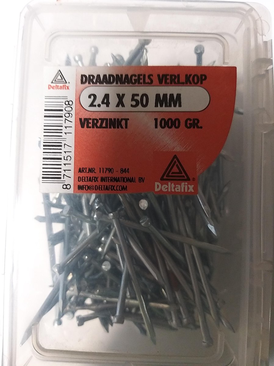 DRAADNAGELS VERL.KOP 2.4 50 MM VERZINKT 1000GR.