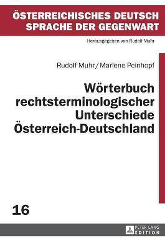 Wörterbuch rechtsterminologischer Unterschiede Österreich- ... - cover