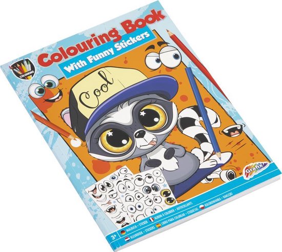 Kleurboek jongens + stickerboek voor meisjes | Formaat A4 | 24 tekeningen +  2... | bol.com