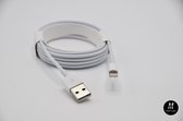 Apple Lightning USB laadkabel - witte iPhone lader - EXTRA LANG 2 meter - stevige iPad iPhone Apple Watch Airpods