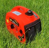 Generator benzine silence 93db 2 Takt Aggregaat Stroomgenerator noodstroom 230v max. 1000 Watt 50Hz 3000 rpm