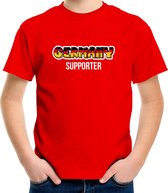 Rood Germany fan t-shirt voor kinderen - Germany supporter - Duitsland supporter - EK/ WK shirt / outfit L (146-152)