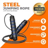 TWOPOINTO - Professioneel Sport Springtouw - Verstelbaar Tot 3 Meter - 180 gr - Perfecte Grip En Rotatie, Staal Draad -  Jump Rope - Touwtje Springen voor Jong En Oud - Skipping Speedrope Con