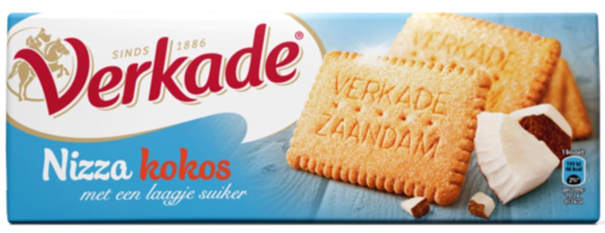Verkade - Nizza Kokos - 4 x 240 gram