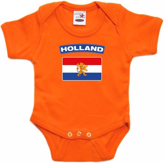 Oranje rompertje Hollandse vlag baby oranje babykleding 80 bol