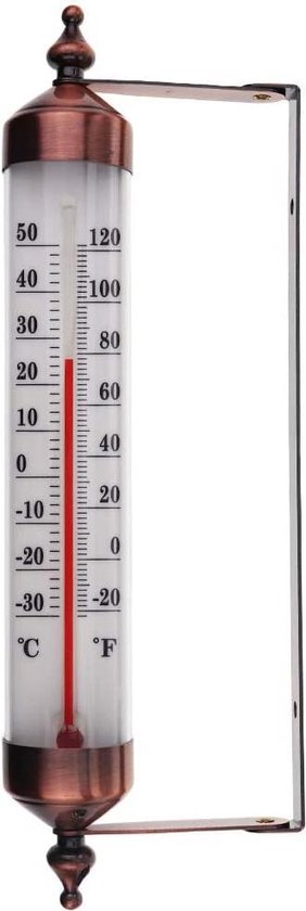 Buiten - Outdoor thermometer met bronzen effect ontwerp, bol.com