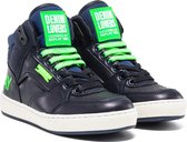 Replay Wall Hoge sneakers - Leren Sneaker - Jongens - Blauw - Maat 35