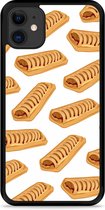 iPhone 11 Hardcase hoesje Frikandelbroodjes - Designed by Cazy