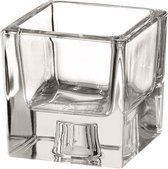 Montana Kandelaar Vierkant 6 X 6 Cm Glas Transparant