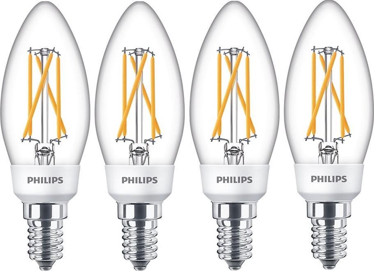 Philips LED SceneSwitch filament bougie ampoule - E14 5W 470lm