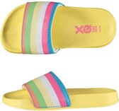 Badslippers | Poolsliders | Stripes Geel