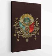 Old Ottoman Empire Emblem ( Old Turkish Symbol ) - Moderne schilderijen - Vertical - 405214204 - 80*60 Vertical